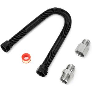 Stanbroil 3/4" x 18" Non-Whistle Flexible Flex Gas Line for Natural Gas or Liquid Propane Fire Pit and Fireplace