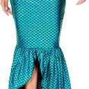 AOBUTE Women Mermaid Costume Skirt Shiny Maxi Fish Skirts Halloween Cosplay Outfits, Size L