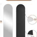 Delma Full Length Mirror, Large Floor Mirror for Wall, Bedroom, Bathroom, Living Room with Aluminium Frame (Stand, Arch 56x15, Silver)