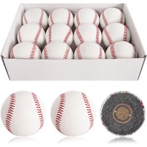 Baisidiwei Baseballs 12 Pack Sports Practice Baseballs 9 Inch Official Size and Weight Baseball Unmarked Autograph Baseball Training Ball for Games, Soft Toss, Batting, Fielding, Hitting, Pitching