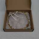 MOSTORY Handmade Gold Fairy Crown Elf Flower Headband Elven Circlet Floral Headpiece for Women Girls Renaissance Fair Halloween Cosplay Photo Shoot (Yellow)