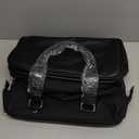 Weekender Bag with Shoe Compartment Travel Tote Overnight Bag, Black (Personal Item - 17 Inch)