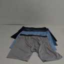 Fruit of the Loom Men's Micro Stretch Boxer Briefs, Designed to Move with You, Lightweight & Moisture Wicking (Long Leg - 5 Pack - Green/Blue/Grey)