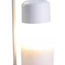 Candle Warmers Etc. White & Wood Arched Lamp  for Top-Down Warming & Flame-Free Fragrance