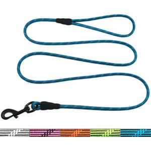 WYuZe Reflective X-Small Dog Leash 6 FT, Thin 1/5" Lightweight Rope Leash for Puppy Training, Walking Leads for Cats Chihuahua Maltese Small Pets Up to 15lb (6FT x1/5", Blue)