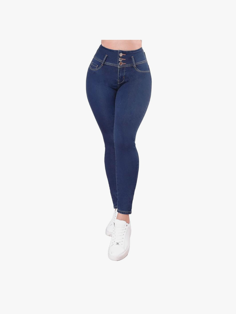 Colombian Stretch Denim Jeans: Butt-Lifting and Lipo High Compression Jeans Size 9/10