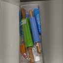 Ewinever 1Set Rolling Pin Pastry Mat Set Non-Stick 6 in 1 Dough Roller Baking Kit with Pastry Cutter Reusable Kneading Mat Scraper Basting Brush