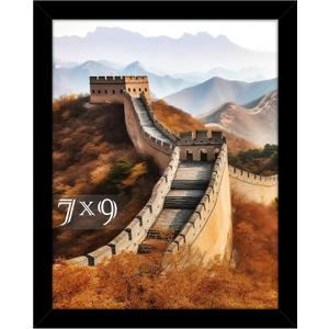 Picrit 7x9 Picture Frame, Photo Frame for Wall Mounting Display, Black