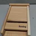 Bat House - Handcrafted Bat Box for Outside from Cedar Wood - Weatherproof Bat Houses for Outdoors - Bat Boxes Designed to Attract Bats - Easy for Bats to Land and Roost (Natural, One Chamber)