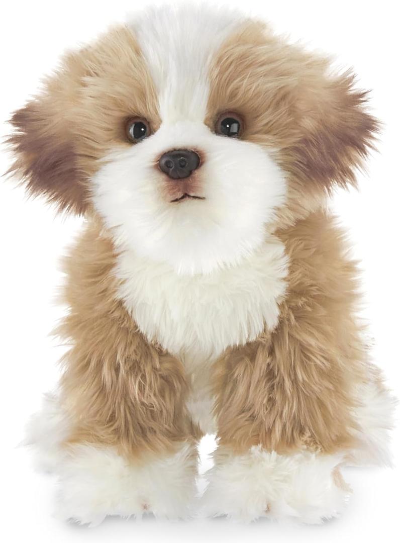 Bearington Dog Stuffed Animal - 13" Realistic Dog Plush Maltipoo Murphy - Cute Plushies for Kids Boys & Girls