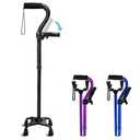 KingPavonini Walking Cane for Elderly Adults - Large Mobility Assistant Bar Support Up to 300lbs
