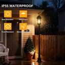 Outdoor Lamp Post Driveway Light Poles Yard Backyard Waterproof Black Pillar Lights Die-cast Aluminum Retro Post Lamp 71in Street Lighting for Garden Lawn Porch