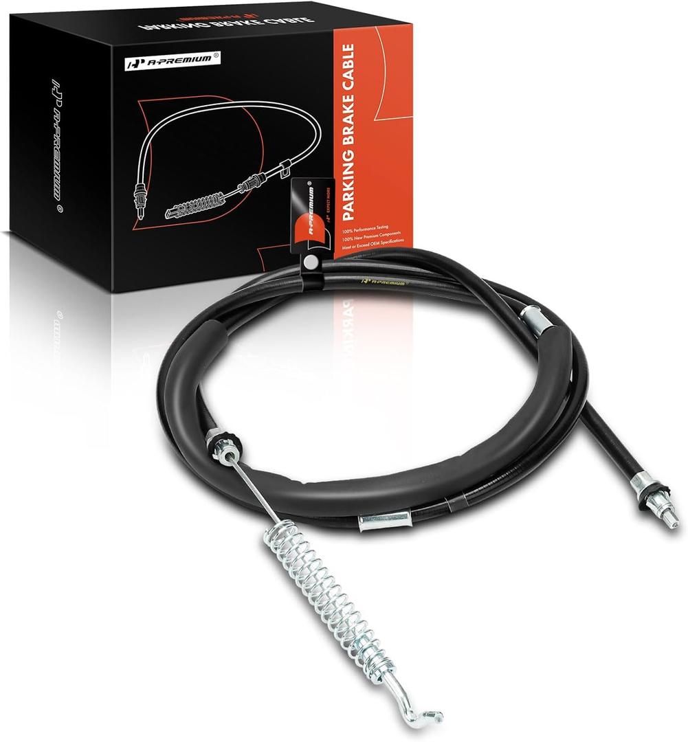 A-Premium Rear Passenger Side Parking Brake Cable Assembly Compatible with Chevrolet, GMC and Cadillac Models: Tahoe Suburban 1500 2000-2004, Avalanche 1500, Yukon, Yukon XL 1500, Escalade ESV EXT