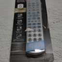 GE Big Button Backlit Universal Remote Control for Samsung, Vizio, Lg, Sony, Sharp, Roku, Apple TV, TCL, Panasonic, Smart TVs, Streaming Players, Blu-Ray, DVD, 6-Device, Silver, 33712