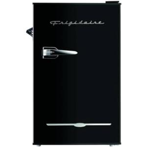 FRIGIDAIRE EFR376-BLACK 3.1 Cu Ft Black Retro Bar Fridge with Side Bottle Opener