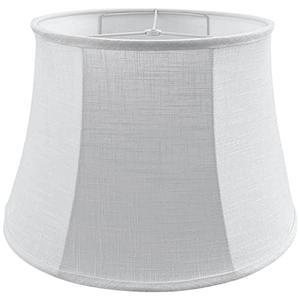 Tootoo Star Brown Large Drum Lamp Shade for Chandeliers Floor Light and Table Lamp,12x16x11" Spider,Fabric Natural Linen Hand Crafted (White)