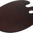 HEVSTIL Wooden Palette - Oval Oil Painting Palette with Gouache Color Seal