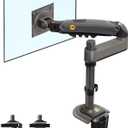 NB North Bayou Monitor Desk Mount Long Arm for Monitors Within 4.4 to 19.8lbs Ultra Wide Full Motion Swivel Height Adjustable Monitor Stand H100