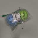 Dog Treat Toy Ball, Dog Tooth Cleaning Toy, Interactive Dog Toys(1 Green+1 Blue) 2.8" Pack of 2