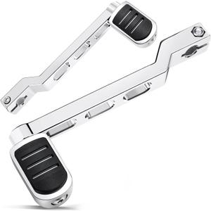 Benlari Heel Toe Shifter Lever Pegs, CNC Shift Lever Peg Fit for Harley Touring Electra Glide Street Road Glide Road King 1988-later, FL Softail 1986-later, Tri Glide Trikes 2008-later, Chrome