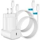 Samsung Super Fast Charger, Samsung Charger Fast Charging Block, 2Pack 25W Samsung USB C Wall Charger,10FT Quick USBC Cable for Samsung Galaxy S25 Ultra/S24/S23/S22/S21/S20/A14/A54/Z Fold 6/5/Z Flip 6/5 (White)