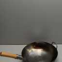 YOSUKATA 14 Round Bottom Carbon Steel Woks and Stir Fry Pans  Unseasoned Pow Wok for Stir Fry, BBQ & Camping  Hand-Hammered Traditional Japanese and Chinese Pan  Gas Stove, Open Fire Only (Silver)