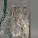 Heavy Duty Curtain Brackets, Fits up to 1 Inch Rods, Adjustable Double Curtain Holders, Set of 3, Gold