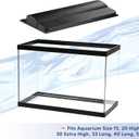 Aqueon LED Deluxe Fish Tank Aquarium Full Hood, Black, 24 Inch