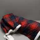 Tuanse Wearable Electric Blanket with Foot Pocket 70" x 50" Soft Flannel Heated Wrap with Sleeves, 8 Heating Levels & 1 to 12 Hours Auto Shut Off, Machine Washable, Black and Red Checkered Patter