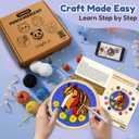 2 x TEKWAVE Punch Needle Kit for Beginners  DIY Embroidery Kit with Yarn, Fabric, Hoop, Needle & Instructions  Fun Craft Kit for Adults Home Decor Gift (1Pack Horse)