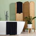 Elvana Home Cotton 2 Pack Oversized Bath Towel Set 28x55 inches, Large Bath Towels, Ultra Absorbant Compact Quickdry & Lightweight Towel, Ideal for Gym Travel Camp Pool - Black