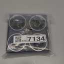 INJORA 1.9" Beadlock Wheel Rim - 150g Super Heavy Brass & Aluminum Deep Dish Wheel for 1/10 RC Crawler SCX10 TRX4 VS4-10 Gen8 (Black)