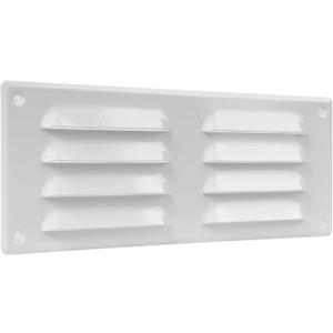 Vent Systems 10" x 4" Inch (Overall Dimensions) - White - Air Vent Cover - Metal Air Return Grill with Built-in Protection Mesh - HVAC Vent Duct Cover for Home Improvement