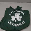 Shenanigan Enthusiast Funny St. Patrick's Day Zip Hoodie (Dark Green) S