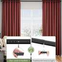 ALLZONE Tension Curtain Rod for Window, 83-123 Inches, Heavy Duty Curtain Rods No Drilling, Non-Slip Bathroom Shower Tension Rod, Renter Friendly, Adjustable, Spring Loaded, Extra Long, Black