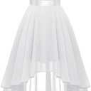 BeryLove Cocktail Formal Dresses 2025 Wedding Guest Party Prom Sleeveless Lace High Low Christmas Dress (Large, White)