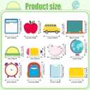 Yinder 24 Pads Teacher Sticky Notes 720 Sheets Back to School Sticky Notes Cute Pencil Ruler Blackboard Apple Shaped Self Christmas Cartoon Gift for Teacher Teens School Staff