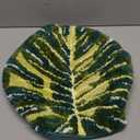 FYSUIMU Palm Leaf Toilet Lid Cover Green Monstera Toilet Seat Cover with Adjustable Rubber Backing for Most Lids Summer Tropical Bathroom Decoration