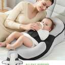 Tummy Time Pillow Baby Lounger Pillow Reduce Spit-Up Anti Overflow Design for Baby Comfort and Feeding Support