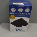 Everlasting Comfort Car Seat Cushion for Driving - Wedge Car Cushion for Office, Travel, Gaming Chair Memory Foam Driver Booster for Short People, Non-Slip, Washable Cover, Back & Sciatica Relief (Black)