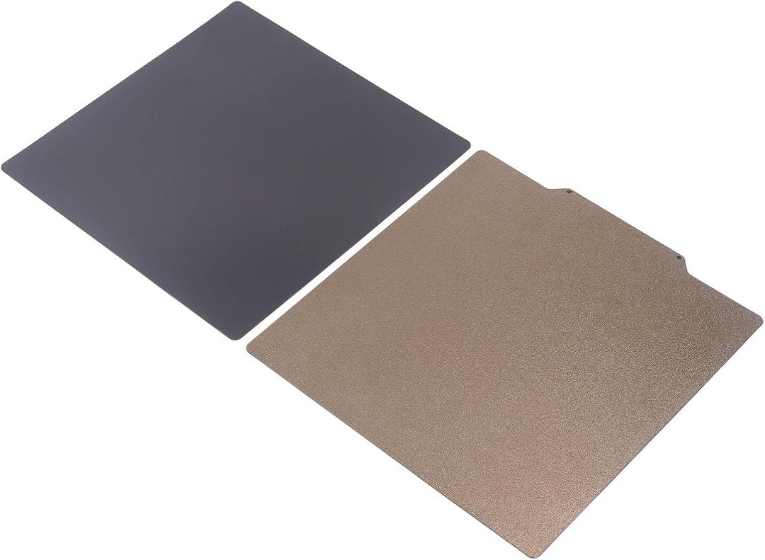 300x300MM PEI Build Plate 3D Printer Build Plate Magnetic Build Plate Smooth Carbon Fiber PET Textured PEI Spring Steel Sheet with Magnetic Base Double Sided Print Bed for CR10