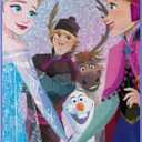 Northwest Frozen Micro Raschel Throw Blanket, 46" x 60", New Family