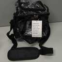 SMARTY Small Heavy Duty Clear Lunch Tote Stadium Bag Approved Durable Crossbody Makeup Cosmetic Box Football Basketball Baseball Games Concerts Men Women School Work (Bold Black, 10 x 9.5 x 6)