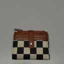 Women's RFID Blocking PU Leather Bifold Wallet-Compact Design with 8 Card Slots,ID Window,Snap Button Closure|Stylish Checkered Pattern,Multiple Colors|Secure&Functional for Daily Use(Checkered brown)