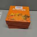 2 x Artscope Fall Decorative Throw Pillow Covers 20x20 Inch Set of 4 Fall Gifts for Home Decor, Buffalo Plaid Autumn Pumpkin Maple Leaves Harvest Decoration Pillow Cases for Home Sofa Couch Decor-Orange A