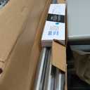 BlastHome® Non-Adjustable Luxury Curtain Rods for Windows, 1 ¼” Rod Set, 10 foot Fixed Length (Three Rods Connect for a Seamless Look), Gunmetal/Pewter