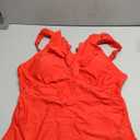 Holipick Women One Piece Swimsuits Tummy Control Bathing Suit Ruffle V Neck Swimwear Slimming Monokini XL