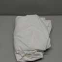 Royale Linens 100% Organic Cotton Fitted Sheet - Percale Weave - Super Soft Deep Pocket Bottom Sheets - White Elastic Sheet Twin Size - Twin Fitted Sheets Only - (39"x75"+15", White)