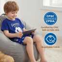 Mikrdoo Boys Pajamas Short Sleeve Summer PJs 2 Piece Sleepwear for Kids Size 2-14 Years (White, XL)