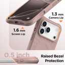for iPhone 17 Pro Max Case, Compatible with MagSafe, Screen Protector +[Integrated Silicone Camera Control Button], Shockproof Protective Magnetic Case for iPhone 17 Pro Max 6.9", Dune Brown